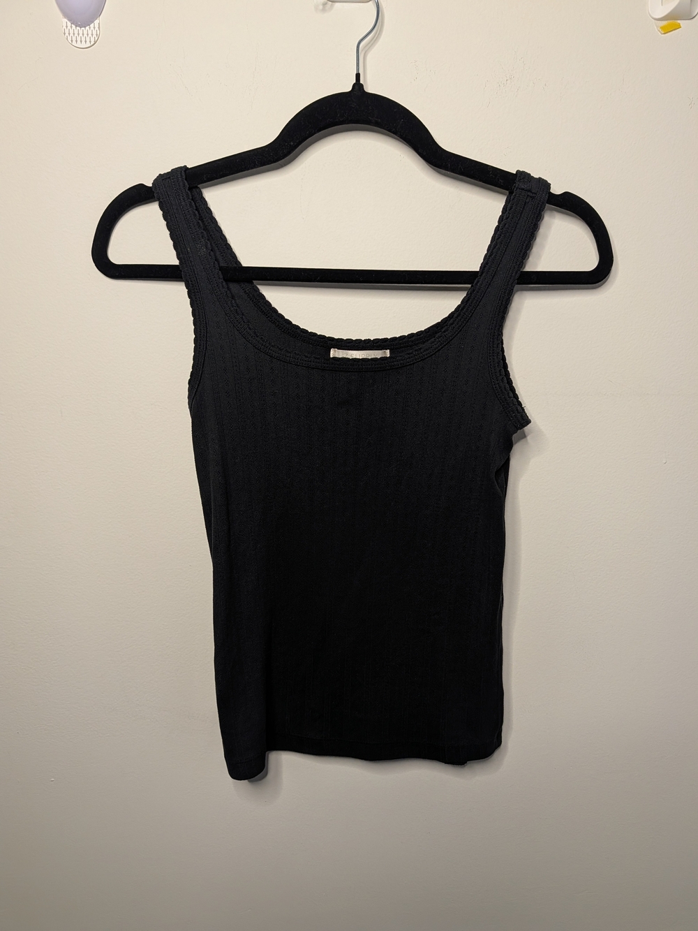 Z Supply Super Soft Pointelle Ribbed Tank Top - Size XS - Rayon
